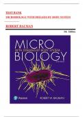 Test Bank for Microbiology with Diseases by Body System 5th Edition&comma; Bauman&sol;&sol;All Chapters 1-26&sol;&sol;Complete Guide A&plus;