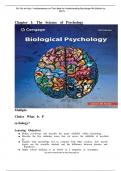 TEST BANK for UNDERSTANDING PSYCHOLOGY 9TH EDITION BY MORRIS