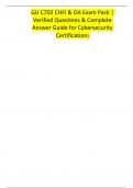 GU C702 CHFI & OA Exam Pack &vert; Verified Questions & Complete Answer Guide for Cybersecurity Certification