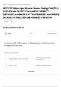 NCCCO Telescopic Boom Crane- Swing Cab&lpar;TLL&rpar; 2025 EXAM QUESTIONS AND CORRECT DETAILED ANSWERS WITH &lpar;VERIFIED ANSWERS&rpar; &lowbar;ALREADY GRADED