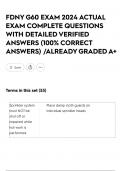 FDNY G60 EXAM 2024 ACTUAL EXAM COMPLETE QUESTIONS WITH DETAILED VERIFIED ANSWERS &lpar;100&percnt; CORRECT ANSWERS&rpar; &sol;ALREADY GRADED A&plus;