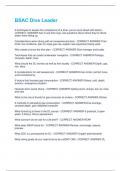BSAC Dive Leader Questions and Answers 100&percnt; Solved correctly