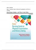 TEST BANK For Bates' Nursing Guide to Physical Examination and History Taking&comma; 3rd Edition By Beth Hogan-Quigley&comma; All Chapters 1 - 24&comma; Complete Newest Version
