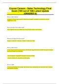 Course Careers &ndash; Sales Technology Final Exam &lpar;100&sol;100 Score&rpar; &vert; Latest Update &vert; Graded A