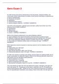 Gero Exam 2 Questions and Answers 100&percnt; Solved correctly