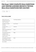 FSM Exam 1 2025 COMPLETE EXAM QUESTIONS AND VERIFIED ANSWERS &vert;RECENTLY TESTING REAL EXAM QUESTIONS&vert; 100&percnt; SOLVED&excl;&excl;