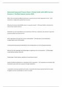 Advanced Corporate Finance Exam 1 Study Guide with 100&percnt; Correct Answers &vert; Verified &vert;Latest version 2025