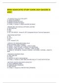  BMW ASSOCIATES STUDY GUIDE 2024 QUIZZES & ANS&excl;&excl;