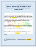BRAE 349 FINAL EXAM NEWEST 2025 ACTUAL EXAM WITH  COMPLETE 100&plus; QUESTIONS AND CORRECT DETAILED  ANSWERS &lpar;VERIFIED ANSWERS&rpar; ALREADY GRADED A&plus; &vert;  GUARANTEED PASS