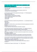 UTAH LEO FINAL PAPER 2025&sol;2026 ANSWERS AND QUESTIONS GRADED A&plus;