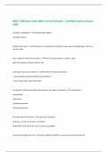 ANAT 100 Exam with 100&percnt; Correct Answers &vert; Verified &vert;Latest version 2025