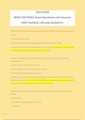 BRAE 349 FINAL Exam Questions and Answers 100&percnt; Verified &vert; Already Graded A&plus;