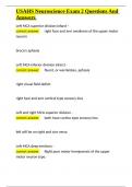 USAHS Neuroscience Exam 2 Questions And Answers&period;docx