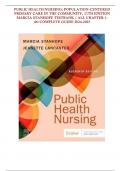Test Bank for Public Health Nursing: Population-Centered Health Care in the Community, 11th Edition by Marcia Stanhope and Jeanette Lancaster All Chapter 1-46