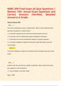 NURS 209 Final Exam All Quiz Questions &sol; Newest 150&plus; Actual Exam Questions and Correct Answers &lpar;Verified&comma; Detailed Answers&rpar; A Grade&period;  