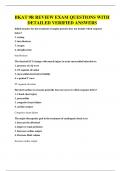 BKAT 9R REVIEW EXAM QUESTIONS WITH DETAILED VERIFIED ANSWERS