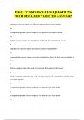 WGU C173 STUDY GUIDE QUESTIONS WITH DETAILED VERIFIED ANSWERS
