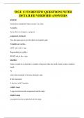 WGU C173 REVIEW QUESTIONS WITH DETAILED VERIFIED ANSWERS