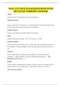 WGU C173 NEW EXAM QUESTIONS WITH DETAILED VERIFIED ANSWERS
