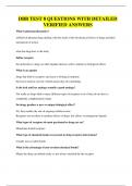 DBB TEST 8 QUESTIONS WITH DETAILED VERIFIED ANSWERS
