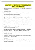 DBB TEST 5 QUESTIONS WITH DETAILED VERIFIED ANSWERS