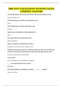 DBB TEST 4 QUESTIONS WITH DETAILED VERIFIED ANSWERS