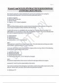 Exam Cram NCLEX-PN PRACTICE QUESTIONS & ANSWERS-2025 UPDATE&period;