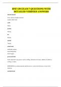 HNF 150 EXAM 7 QUESTIONS WITH DETAILED VERIFIED ANSWERS
