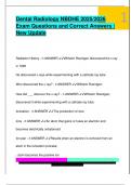 Dental Radiology NBDHE 2025&sol;2026  Exam Questions and Correct Answers &vert;  New Update 
