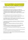 IACCP &lpar;MATERIAL&rpar; EXAM QUESTIONS WITH DETAILED VERIFIED ANSWERS