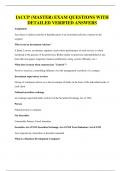 IACCP &lpar;MASTER&rpar; EXAM QUESTIONS WITH DETAILED VERIFIED ANSWERS