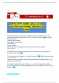 TFM10 NFPA 24 TEST ACTUAL EXAM QUESTIONS AND CORRECT ANSWERS 2025 UPDATE