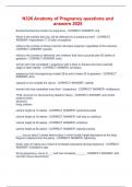 N326 Anatomy of Pregnancy questions and answers 2025