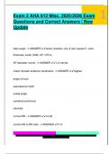  Exam 2 AHA 612 Misc&period; 2025&sol;2026 Exam  Questions and Correct Answers &vert; New  Update 