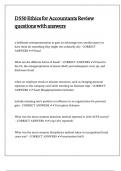 D550 Ethics for Accountants Review questions with answers