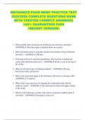 MECHANICS EXAM NEIEP PRACTICE TEST  2025&sol;2026 COMPLETE QUESTIONS BANK  WITH VERIFIED CORRECT ANSWERS&vert;&vert;  100&percnt; GUARANTEED PASS  <RECENT VERSION> 