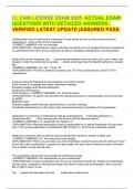 FL CAM LICENSE EXAM 2025&period; ACTUAL EXAM QUESTIONS WITH DETAILED ANSWERS&period; VERIFIED LATEST UPDATE &vert;ASSURED PASS&period;