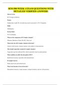 SEM 580 WEEK 1 EXAM QUESTIONS WITH DETAILED VERIFIED ANSWERS