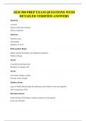 SEM 580 PREP EXAM QUESTIONS WITH DETAILED VERIFIED ANSWERS