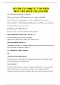 SEM 580 EXAM QUESTIONS WITH DETAILED VERIFIED ANSWERS