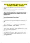 SEM 580 WEEK 4 EXAM QUESTIONS WITH DETAILED VERIFIED ANSWERS