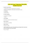 CON 216 Exam 7 Questions With 100&percnt; Verified Answers&excl;&excl;
