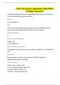 CON 216 Exam 6 Questions With 100&percnt; Verified Answers&excl;&excl;