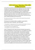 CON 216 EXAMS BUNDLE WTH Q&As&comma; LATEST UPDATE 2025