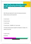  OECP Test 2025&sol;2026 Exam Questions  with 100&percnt; Correct Answers &vert; Latest  Update