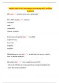 Principles of Marketing &ndash; MARK 3000 &lpar;McManus&rpar; &ndash; University of Georgia &ndash; Final Exam Comprehensive Guide with Verified Answers