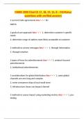 Principles of Marketing &ndash; MARK 3000 &lpar;McManus&rpar; &ndash; University of Georgia &ndash; Final Chapters 8&comma; 15&comma; 17&comma; 18&comma; 19 Questions with Verified Answers