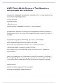 ANCC Study Guide Review of Test Questions and Answers with solutions&period;