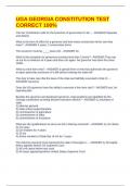 VUGA GEORGIA CONSTITUTION TEST CORRECT 100&percnt;
