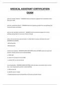 MEDICAL ASSISTANT CERTIFICATION EXAM QUESTIONS AND ANSWERS 2025